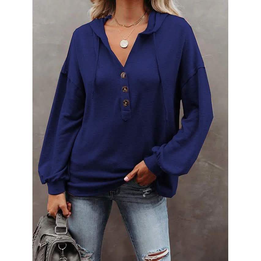 Women's Hoodie Sweatshirt Solid Color