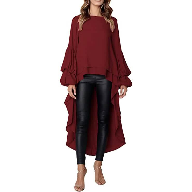 Women's Lantern Long Sleeve Casual Top