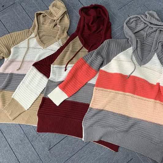 Women's Lightweight and Breathable Knit Hoodie