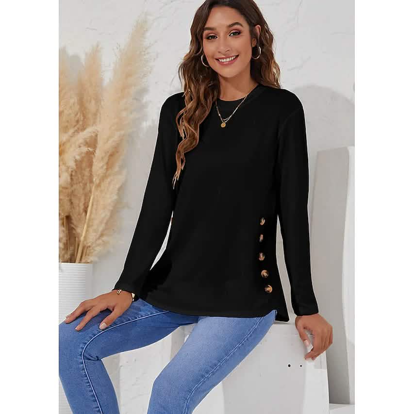 Women's Long Sleeve Crew Neck T-Shirt