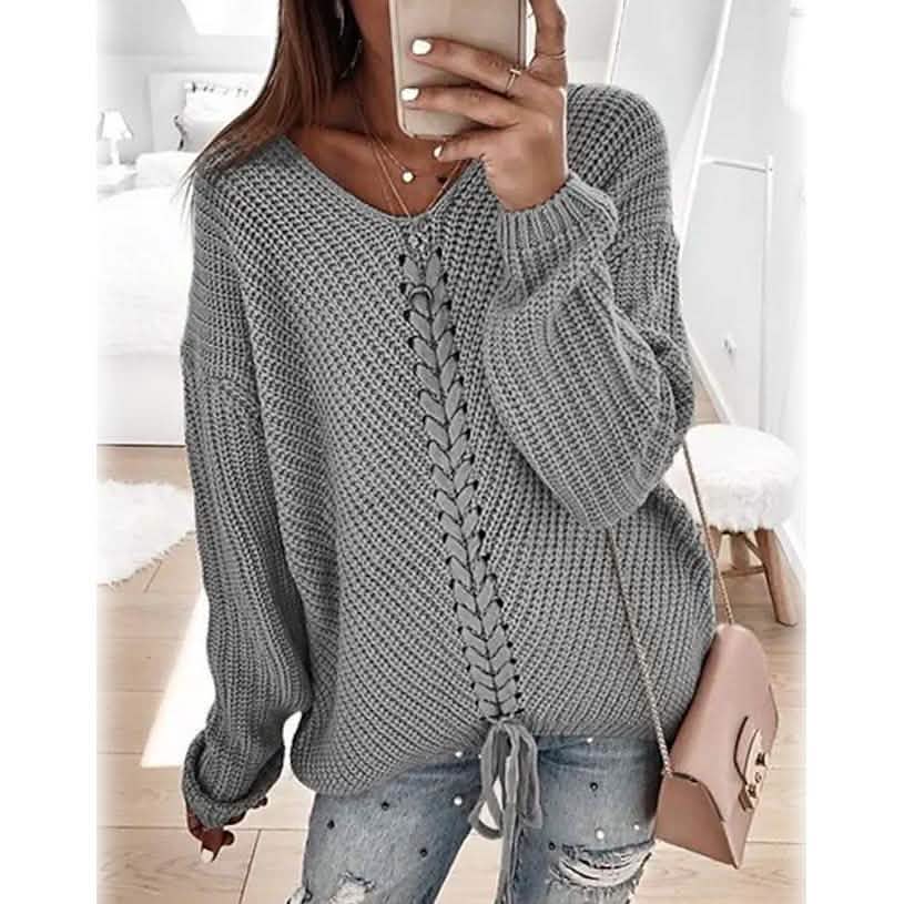 Women's Ribbed Knit Long Sleeve Lightweight Tunic Top