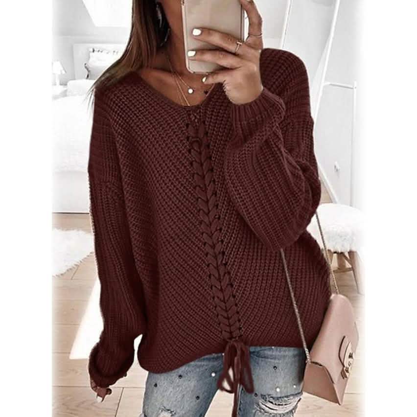 Women's Ribbed Knit Long Sleeve Lightweight Tunic Top