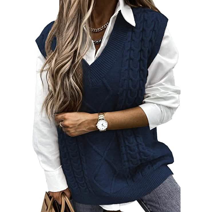 Women's Sleeveless Sweater Vest Top