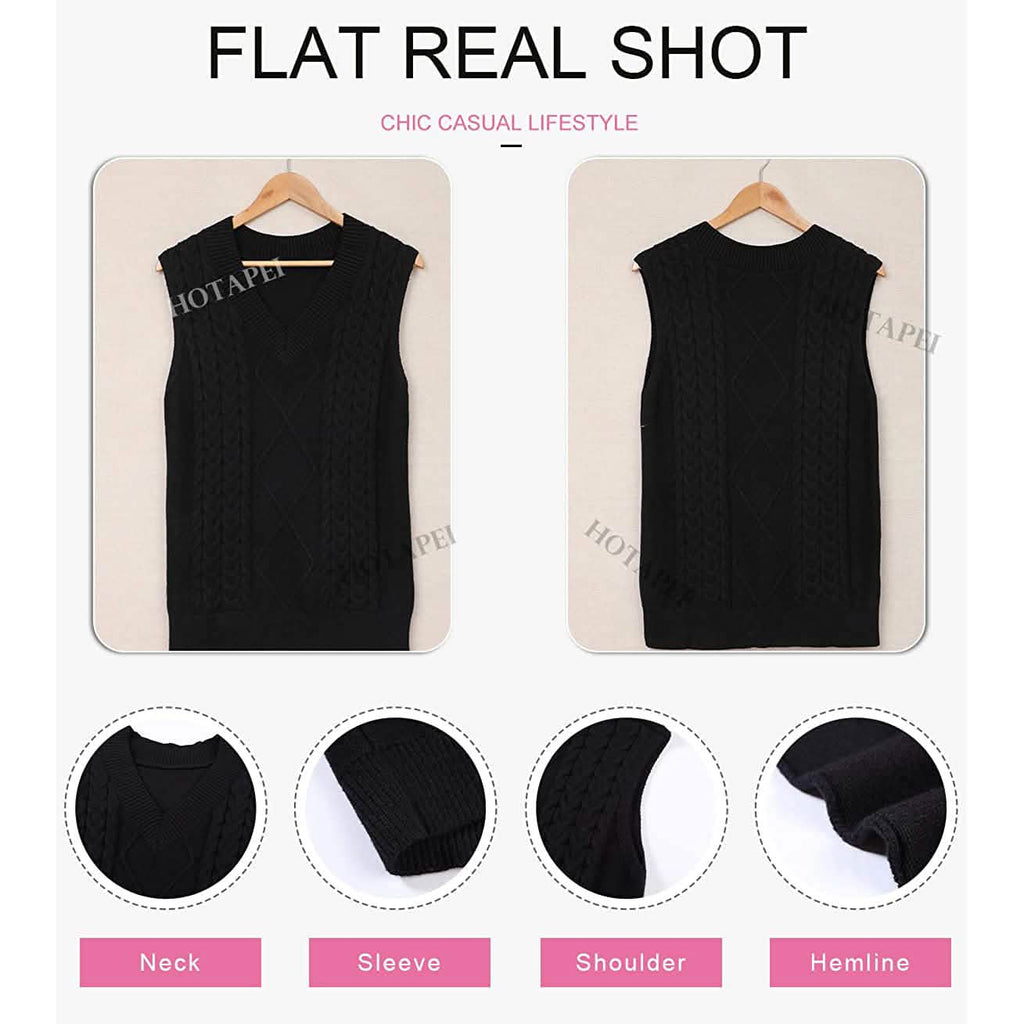 Women's Sleeveless Sweater Vest Top