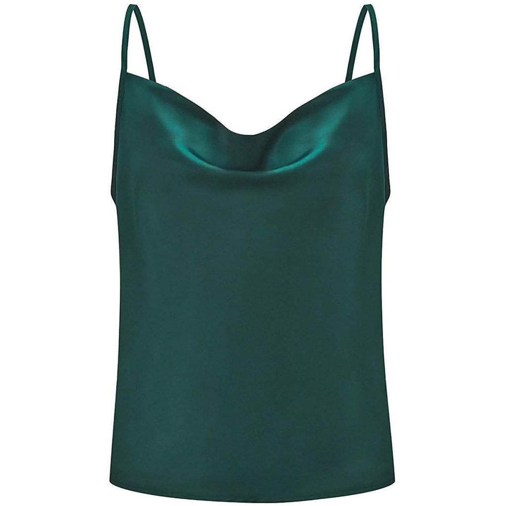 Women's Spaghetti Strap V-Neck Satin Suspender