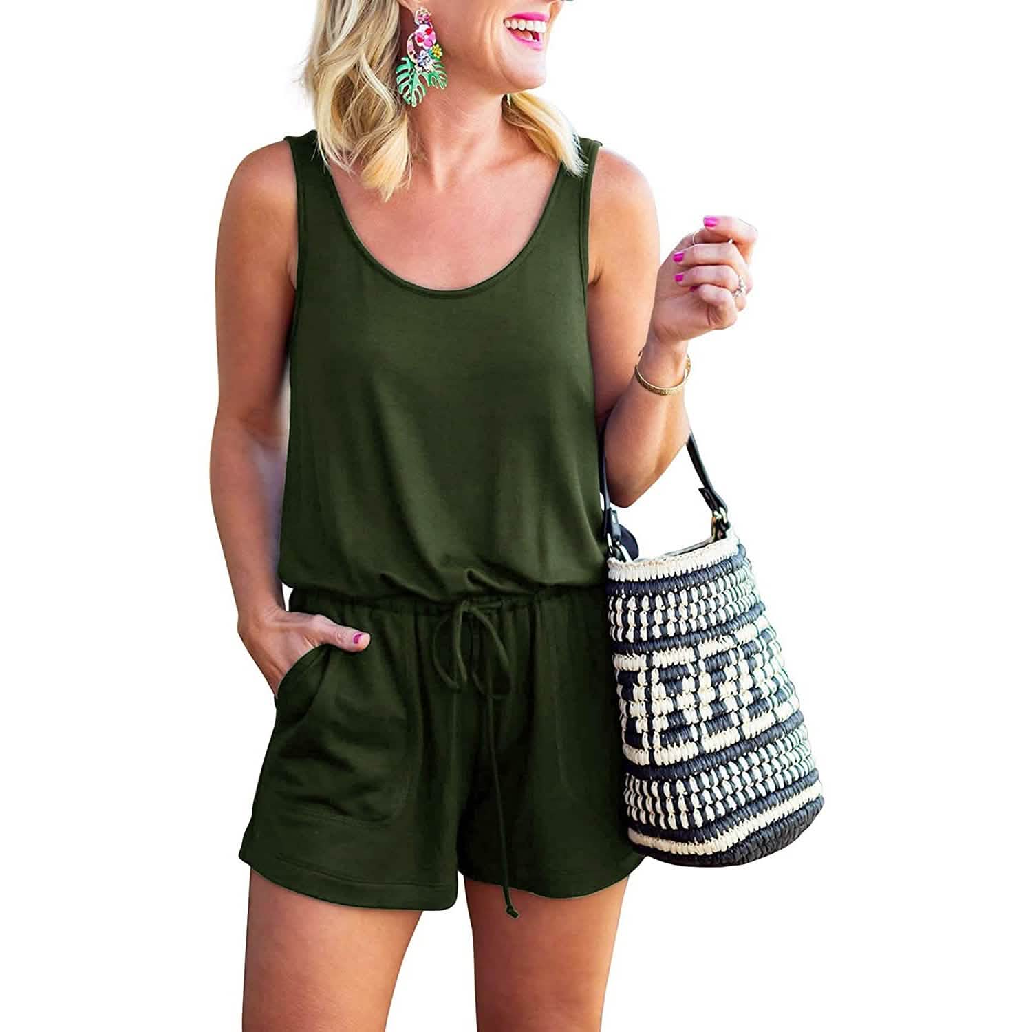 Women's Summer Sleeveless Tank Top Jumpsuit